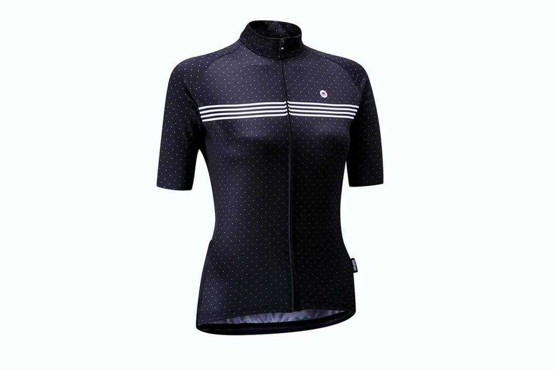 Chapeau Women's Madeleine Polka Stripe Ladies Short Sleeve Jersey 2 Chapeau Women's Madeleine Polka Stripe Ladies Short Sleeve Jersey