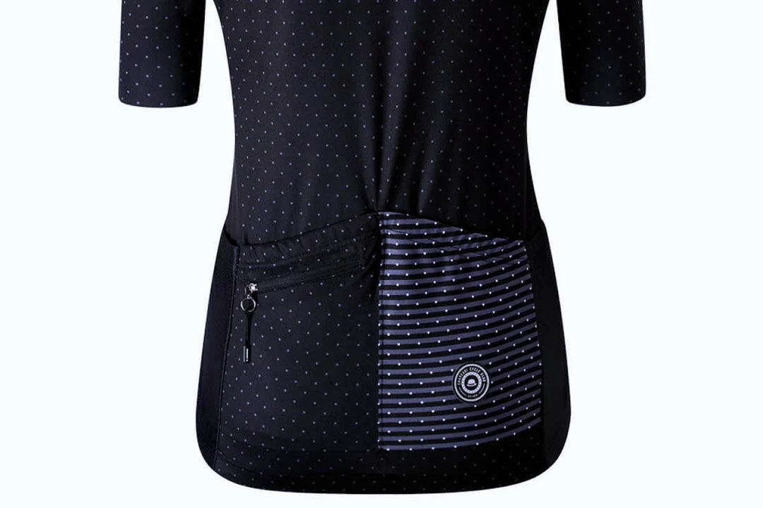 Chapeau Women's Madeleine Polka Stripe Ladies Short Sleeve Jersey 4 Chapeau Women's Madeleine Polka Stripe Ladies Short Sleeve Jersey