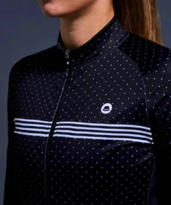 Chapeau Women's Madeleine Polka Stripe Long Sleeve Jersey Women's Clothing 12 Chapeau Women's Madeleine Polka Stripe Long Sleeve Jersey Women's Clothing