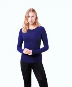 Base Layers Megmeister Women's Drynamo Warm Crew Neck Base Layer Long Sleeve